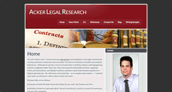 Desktop Screenshot of ackerlegalresearch.com